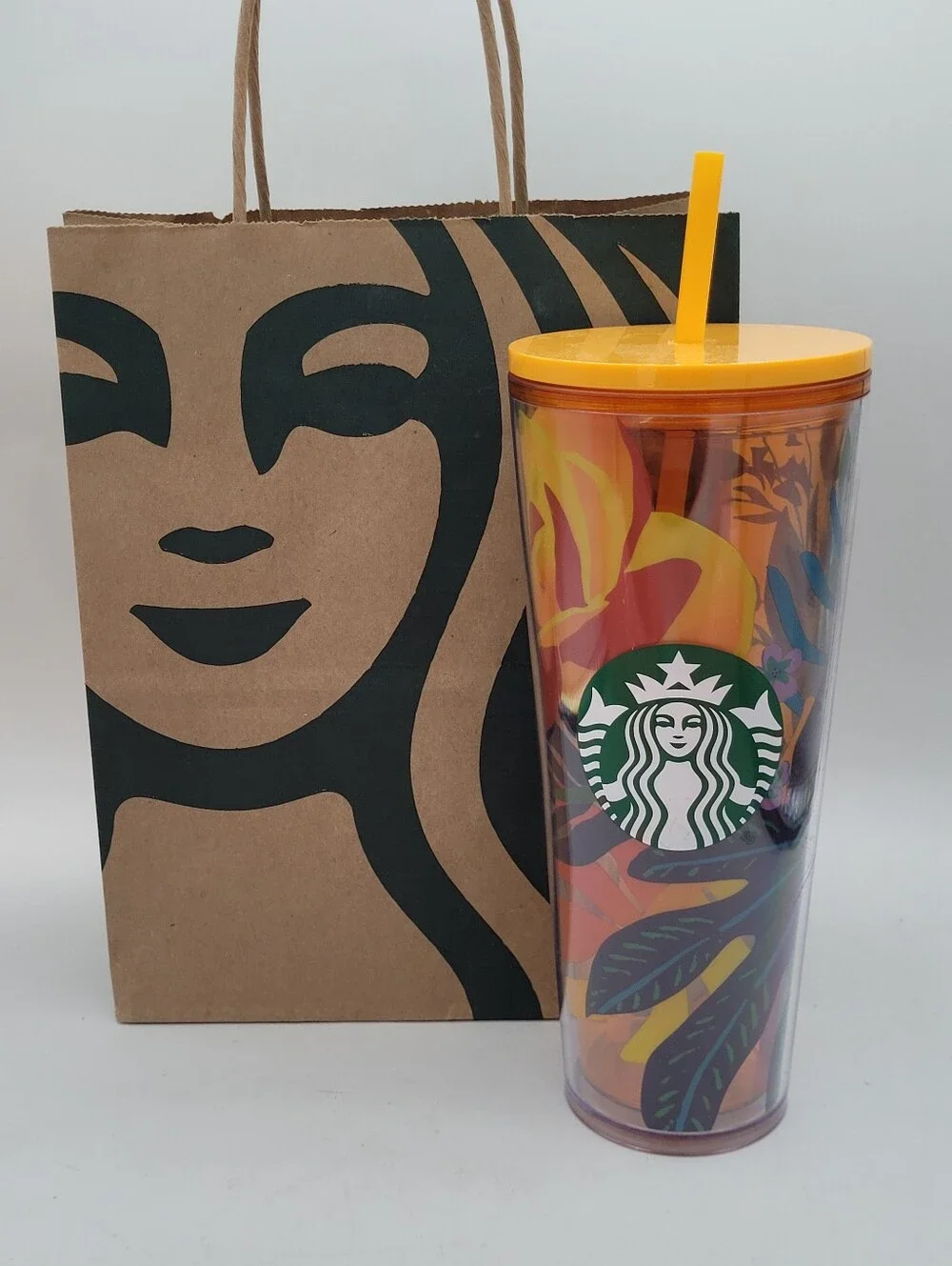 Starbucks Tropical Floral 24 Ounce Tumbler
